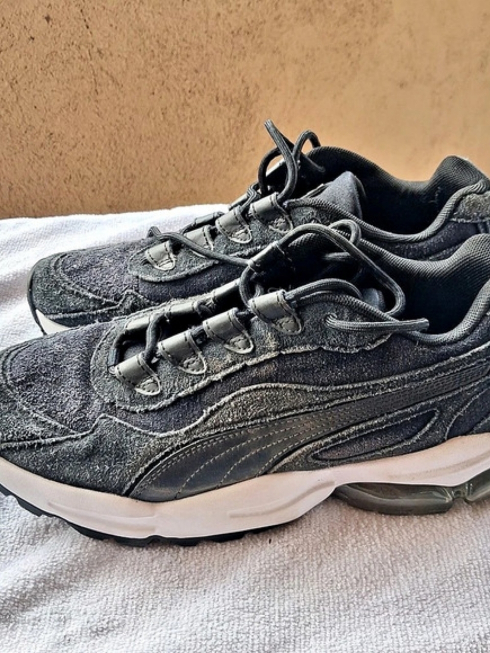 Puma Cell Athletic Shoes Black Seude US 7